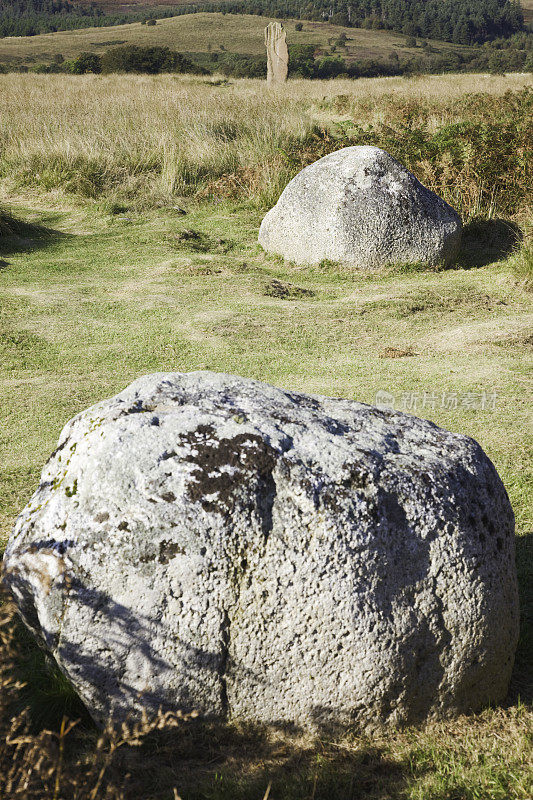 Machrie Moor上的巨石